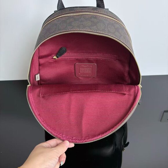 Coach Women's Leather Backpack Dimensions: 27 x 36 x 13 - Picture 8 of 9